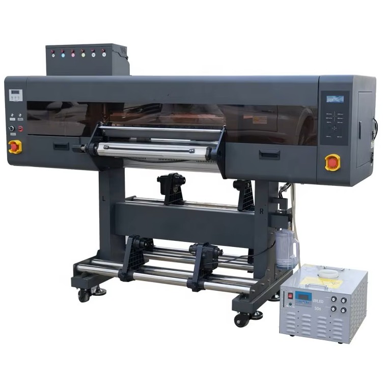 24 inch UV DTF logo printing with 3 pcs I3200 heads